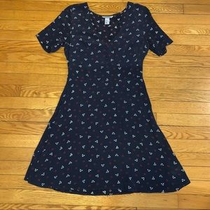 H&M floral button front dress nwot